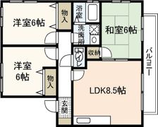 エクレール岡本の間取り画像