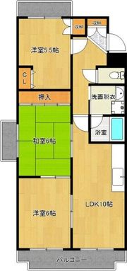 パレスロゼの間取り画像