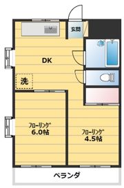 紀陽ハイツの間取り画像