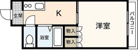 舟入レイクビルの間取り画像
