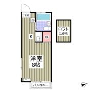 ヴィラ椚田の間取り画像