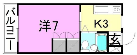八束ハイツの間取り画像
