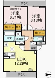 Mario KⅢ A棟の間取り画像
