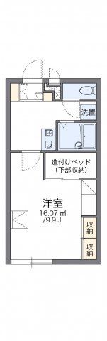 レオパレスメモワール東一宮の間取り画像