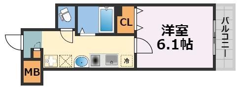 ドエル心斎橋の間取り画像