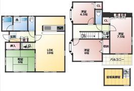 二宮戸建の間取り画像