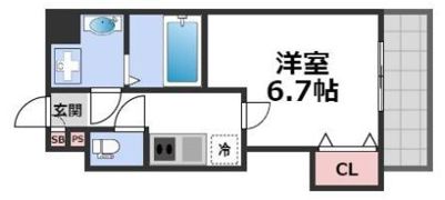 Luxe田辺の間取り画像