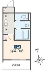 MELDIA南浦和Ⅲの間取り画像