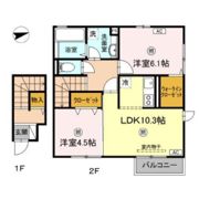 アロームA棟の間取り画像