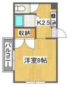 シエル川内の間取り画像