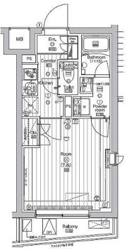 COURTYARD洗足の間取り画像