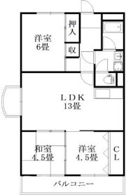第1サニーハイツの間取り画像