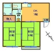 デーリーハイツAの間取り画像