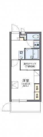 レオパレス日野OGMⅢの間取り画像