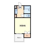 メロディーハイム美章園の間取り画像