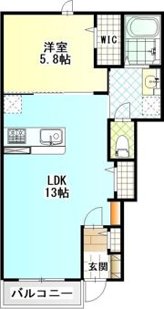 (仮称)堀之内新築アパートの間取り画像