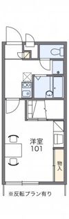 レオパレスメルベーユ竹ノ内の間取り画像