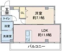 ユタカマンションの間取り画像
