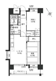 クラシオン白山の間取り画像