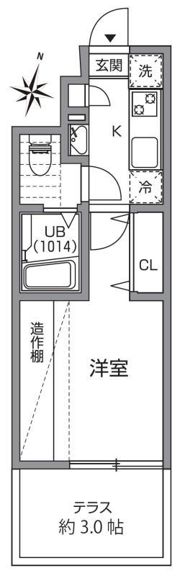 グランエッグス東高円寺の間取り画像