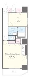 サナップ難波東の間取り画像