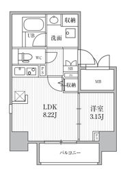 シーズンフラッツ靭本町の間取り画像
