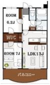 ルコランヴェール杜の間取り画像