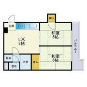 スカイハイツ箱崎の間取り画像