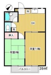 プラム深大A号棟 105の間取り画像