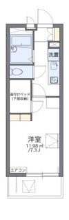 レオパレスダウンフィールドの間取り画像