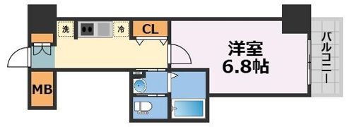 CQレジデンス大阪WESTの間取り画像