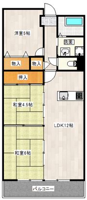 グリーンローレル立花の間取り画像