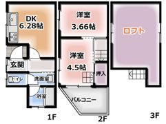 貸家 守口市八雲中町の間取り画像