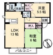 レーヴィンス稲葉Ⅱの間取り画像