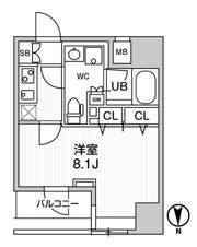 ジェノヴィア浅草橋Ⅱスカイガーデンの間取り画像