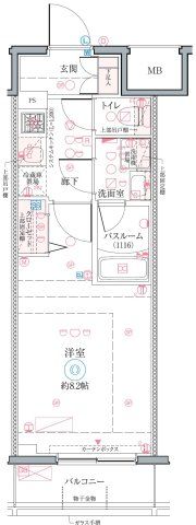 クレヴィスタお花茶屋の間取り画像