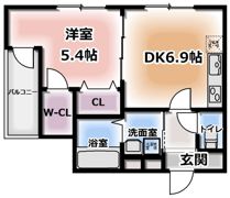 フジパレス畷南野アルファの間取り画像