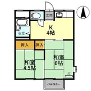 ハイツ水越 Aの間取り画像