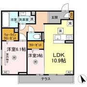D's LIEN (ディ-ズリアン) Eの間取り画像