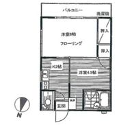 ニューモリタA棟 Aの間取り画像