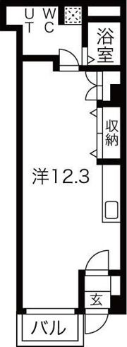 北通ハイツの間取り画像