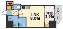 スワンズシティ大阪クレアストの間取り画像