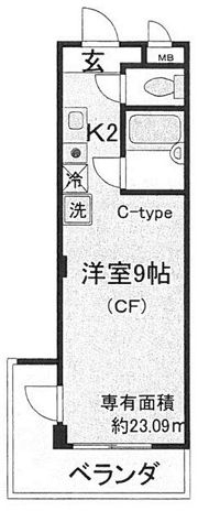 プルミエール勧修寺の間取り画像