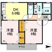 パークハイム向日葵Ⅱ B棟の間取り画像