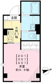 プラム二長町の間取り画像