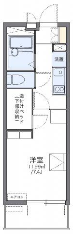 レオパレスモリエール Ⅱの間取り画像