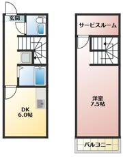 キューブKの間取り画像