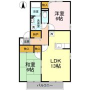 ヴィラ里音 さえずり館の間取り画像