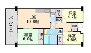 灘の浜高層住宅 5号棟の間取り画像