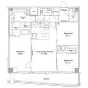 ザ・パークハビオ渋谷クロスの間取り画像